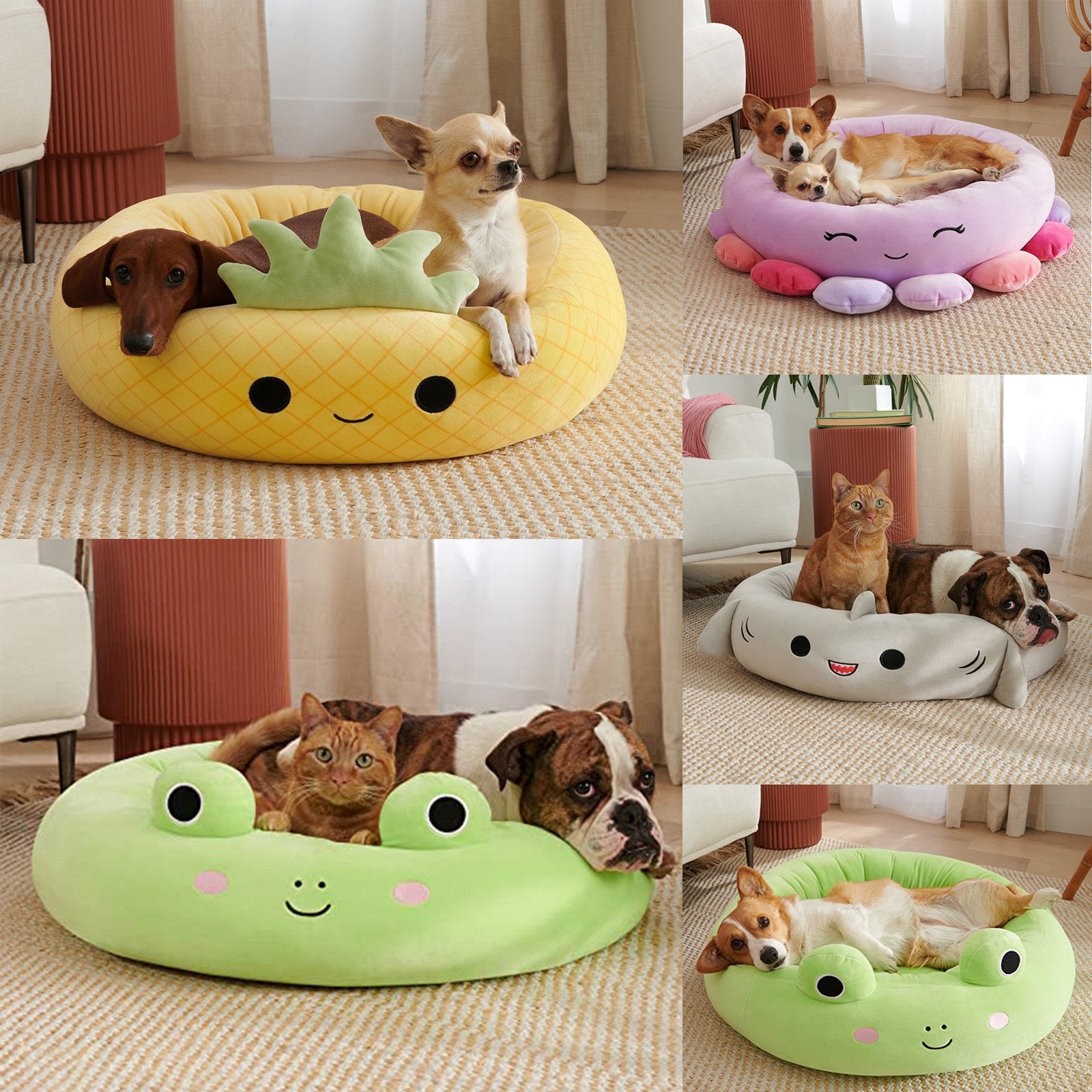 Animals Super Soft Plush Pet Bed