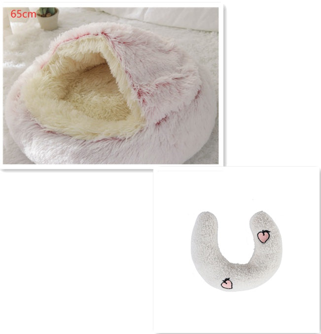 2 In 1 Long Plush Pets Bed