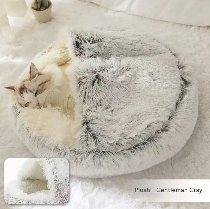 2 In 1 Long Plush Pets Bed