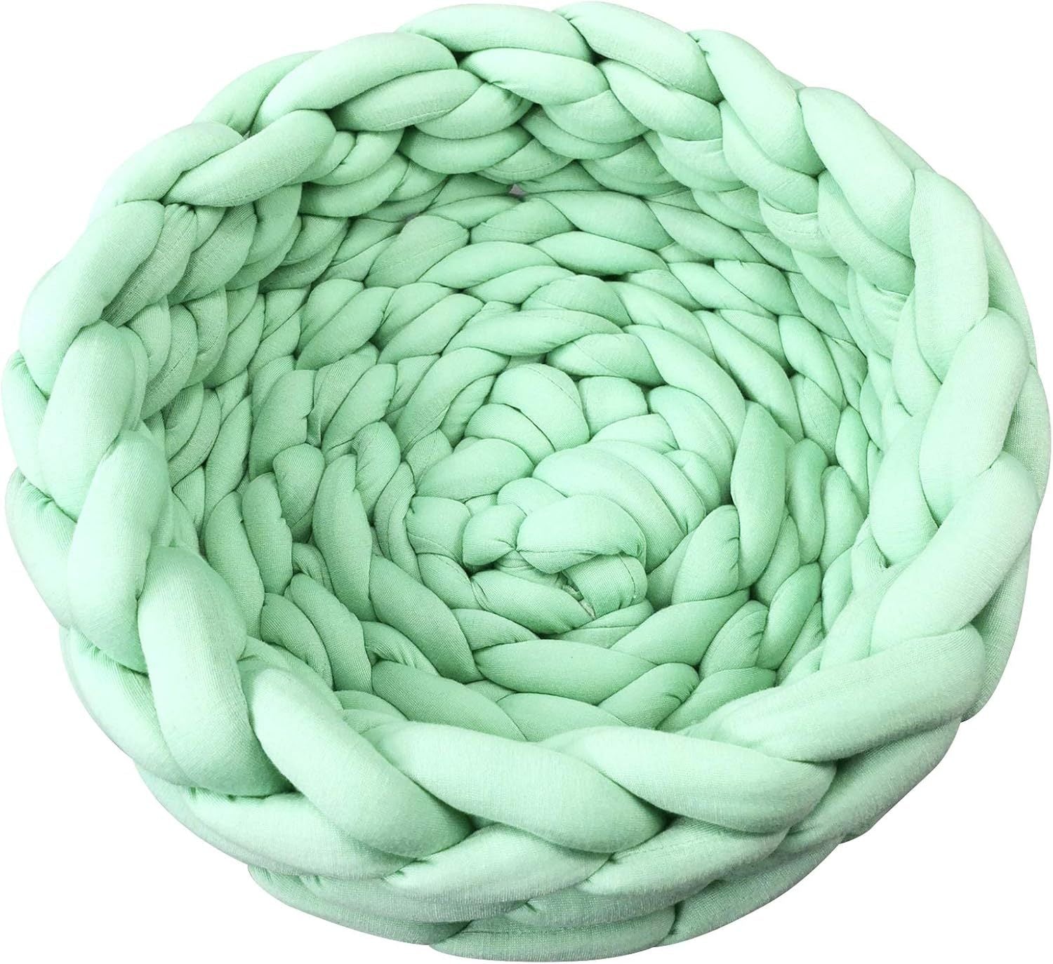 Cotton Knitted Round Pet Bed