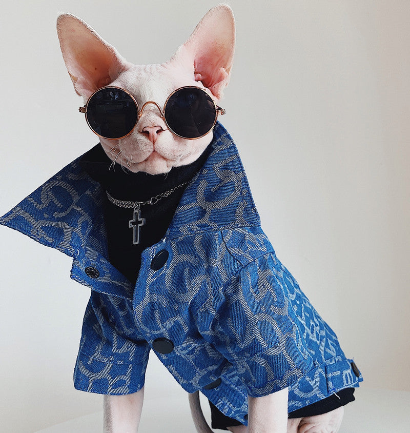 Pet Hairless Clothes Jacket Trendy
