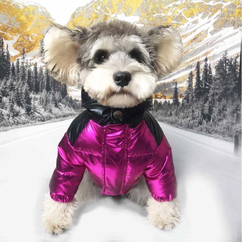 Pet Clothes Fur Collar Down Jacket