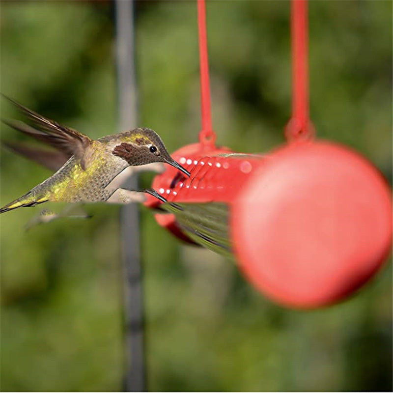 Long Tube With Flowers Bird Feeder