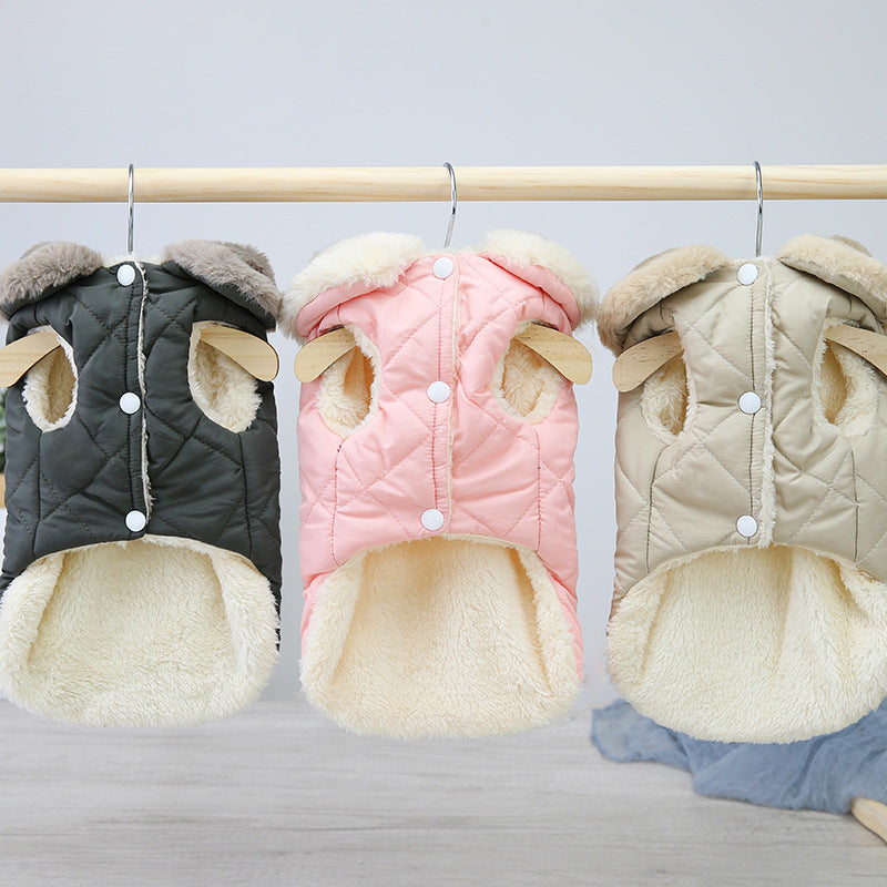 Pet Puppy Clothes Cotton-padded Jacket