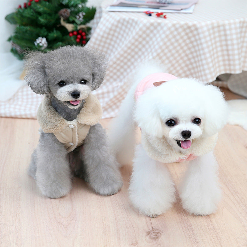 Pet Puppy Clothes Cotton-padded Jacket