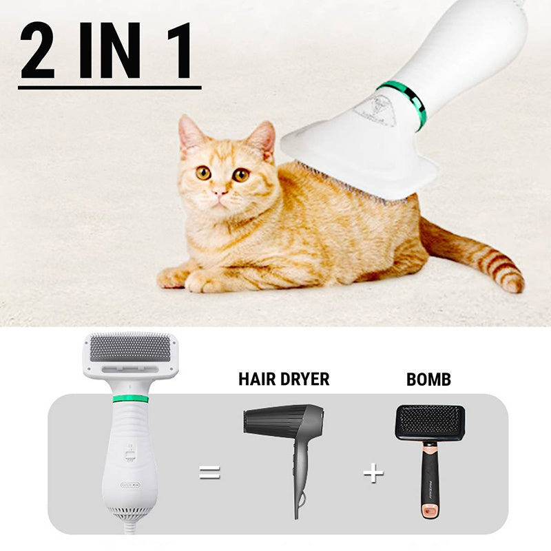 2 in 1 Pet Drying Hair Dryer Comb
