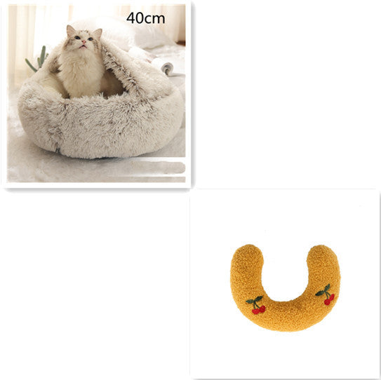 2 In 1 Long Plush Pets Bed