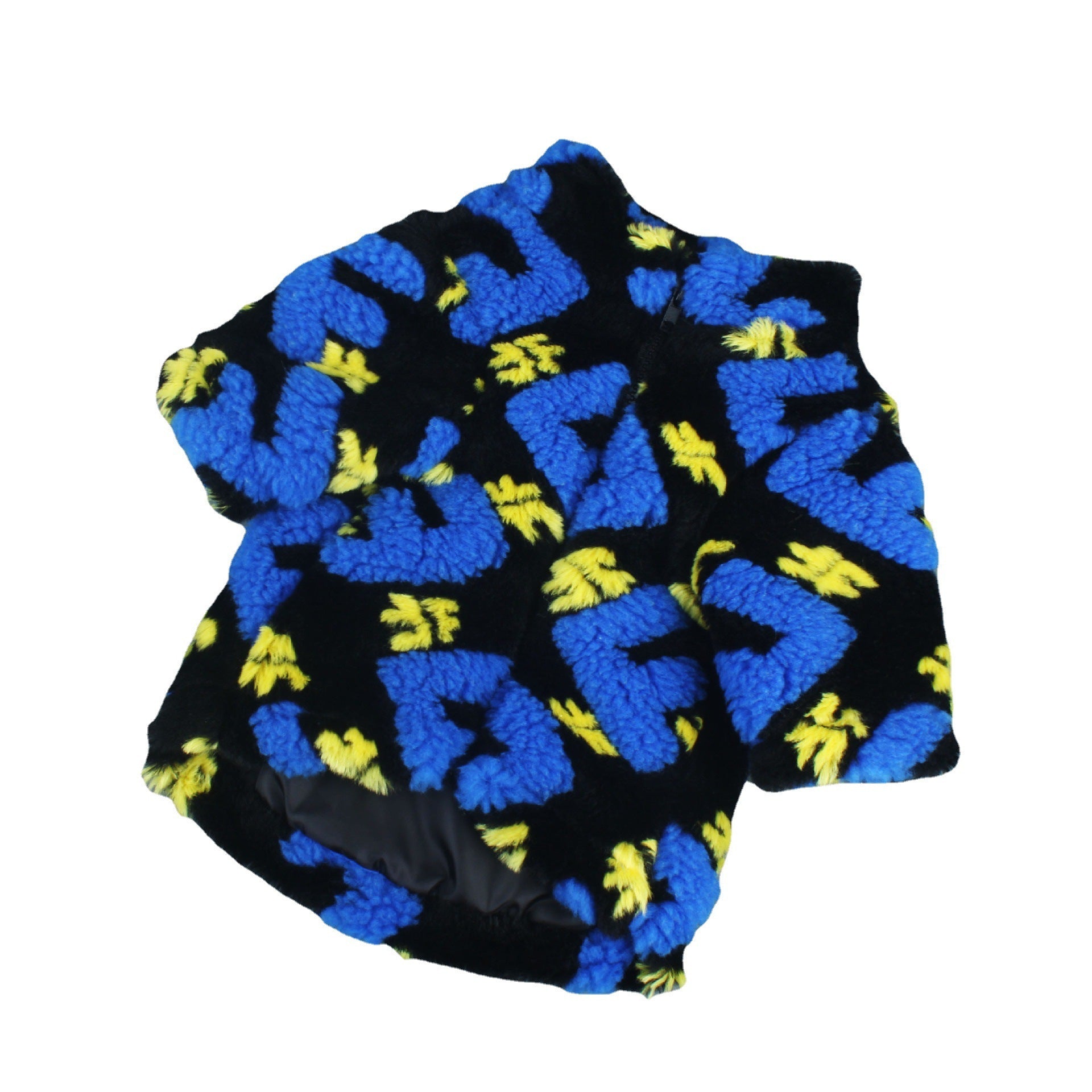 Pet Winter Alphabet Lamb Fleece Jacket