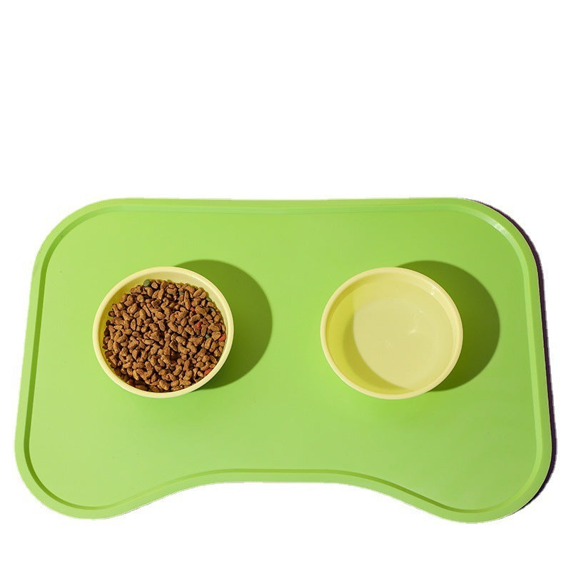 Pet Feeding Mat Silicone Bowl