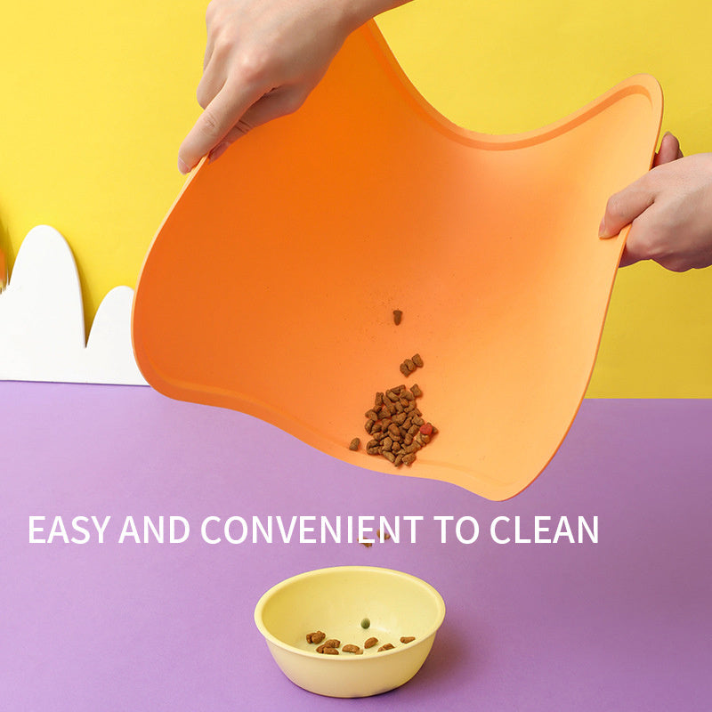 Pet Feeding Mat Silicone Bowl