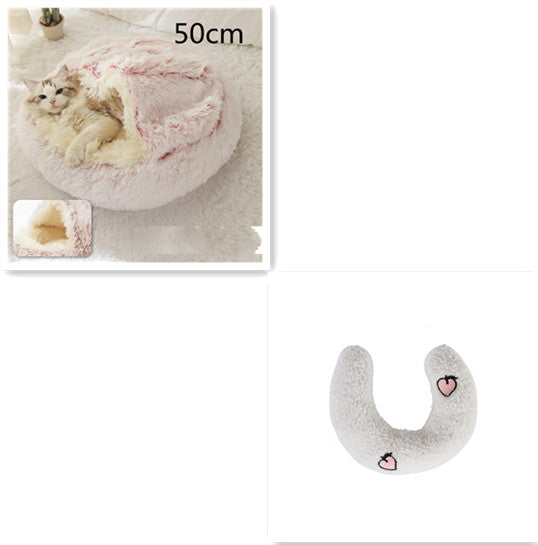 2 In 1 Long Plush Pets Bed