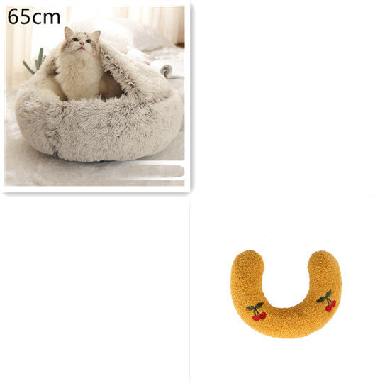 2 In 1 Long Plush Pets Bed