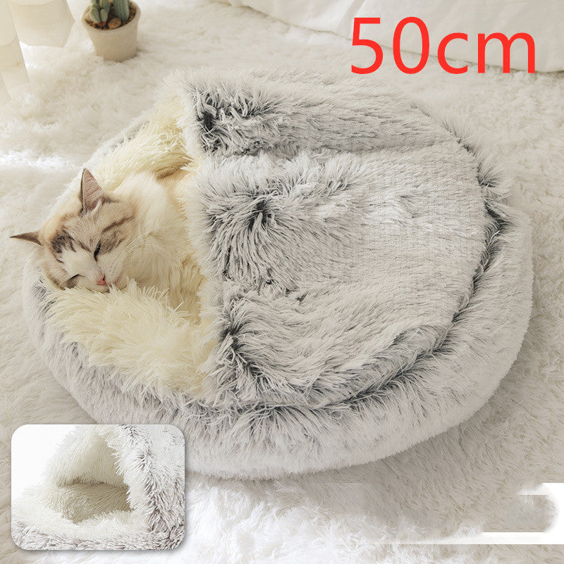 2 In 1 Long Plush Pets Bed