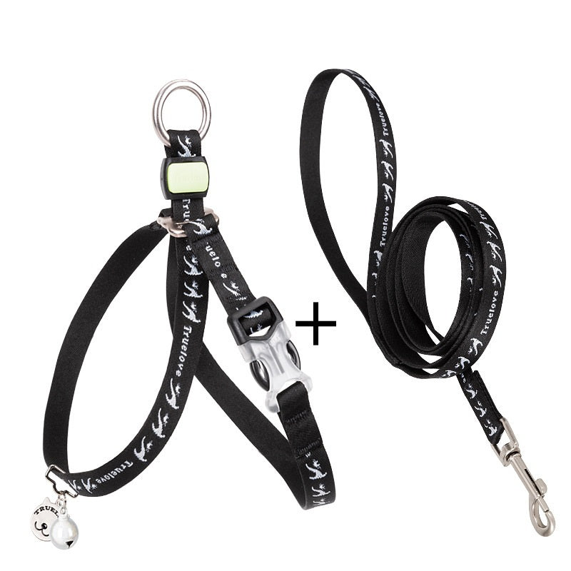 Pet Bell Chest Strap Teddy Leash