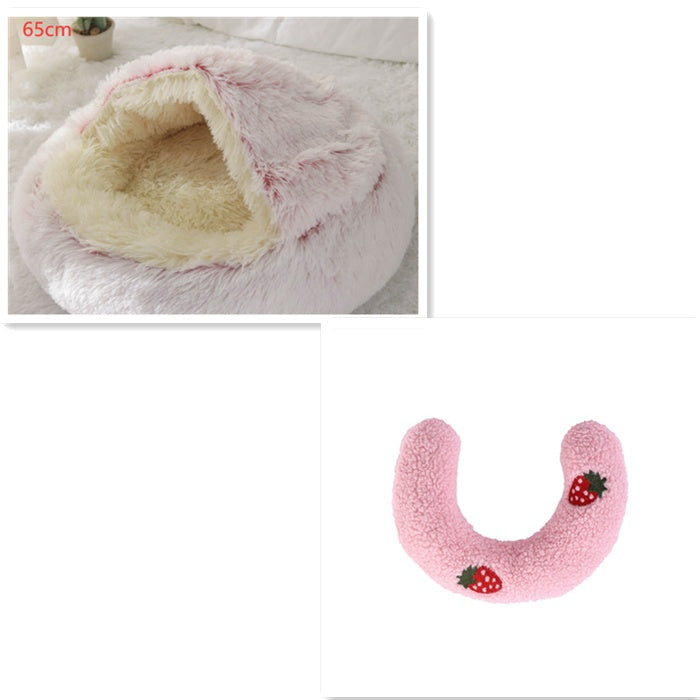 2 In 1 Long Plush Pets Bed