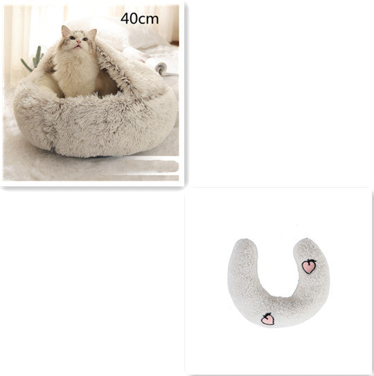 2 In 1 Long Plush Pets Bed