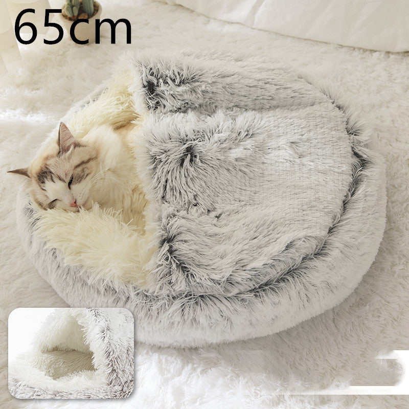 2 In 1 Long Plush Pets Bed