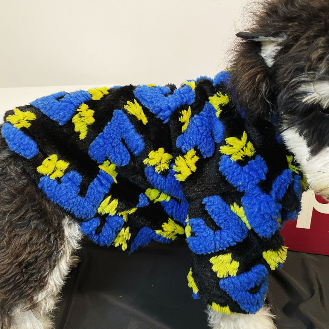 Pet Winter Alphabet Lamb Fleece Jacket