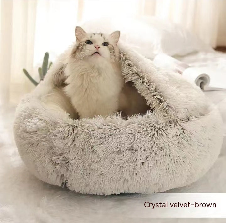 2 In 1 Long Plush Pets Bed