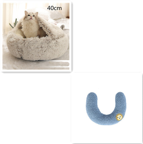 2 In 1 Long Plush Pets Bed