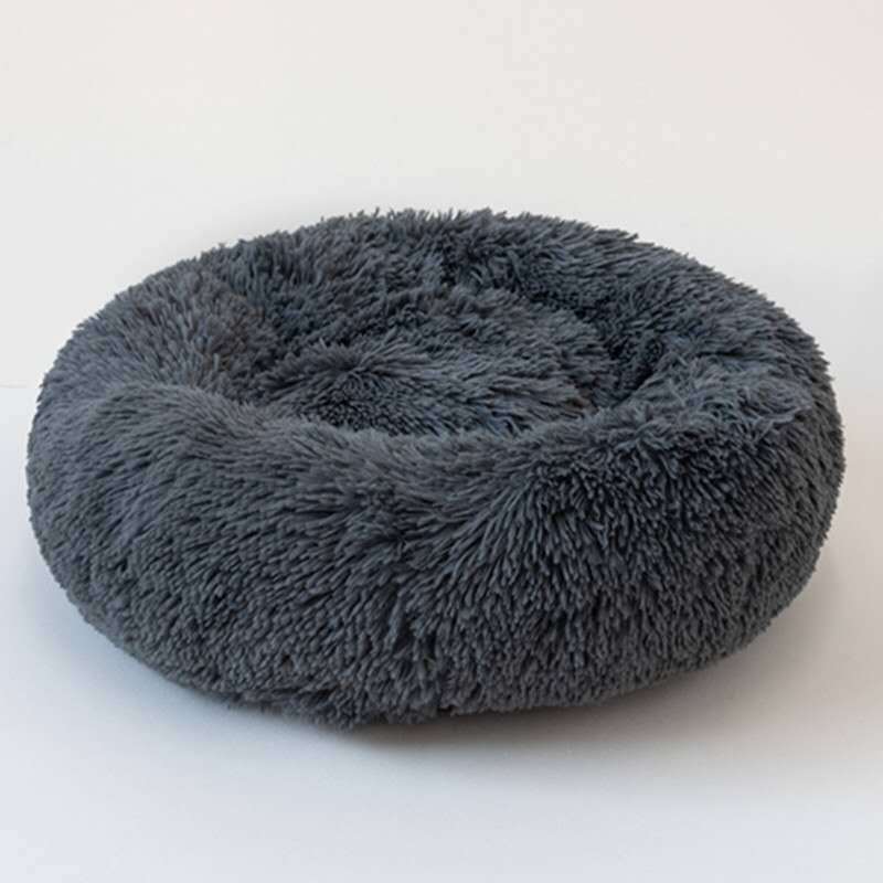 Plush Round Dog Bed Warm Winter Mat