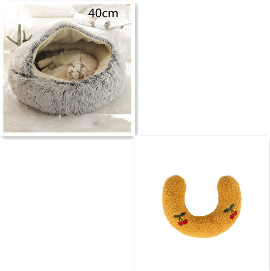 2 In 1 Long Plush Pets Bed