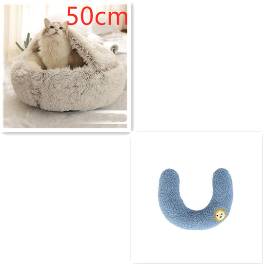2 In 1 Long Plush Pets Bed