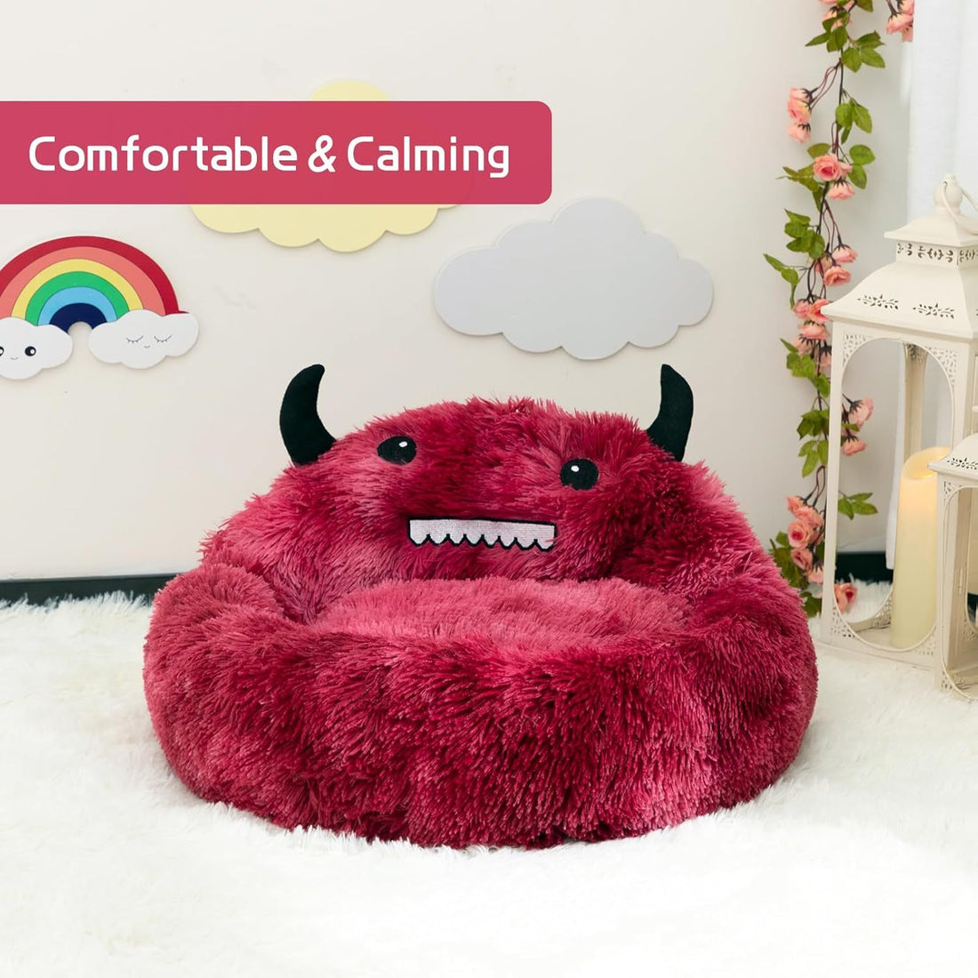 Self-Warming Donut Pet Bed
