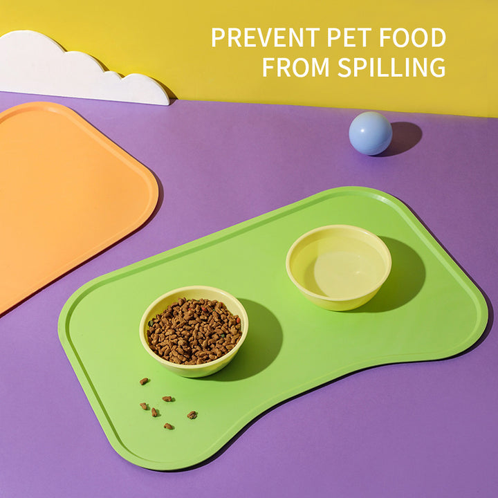 Pet Feeding Mat Silicone Bowl