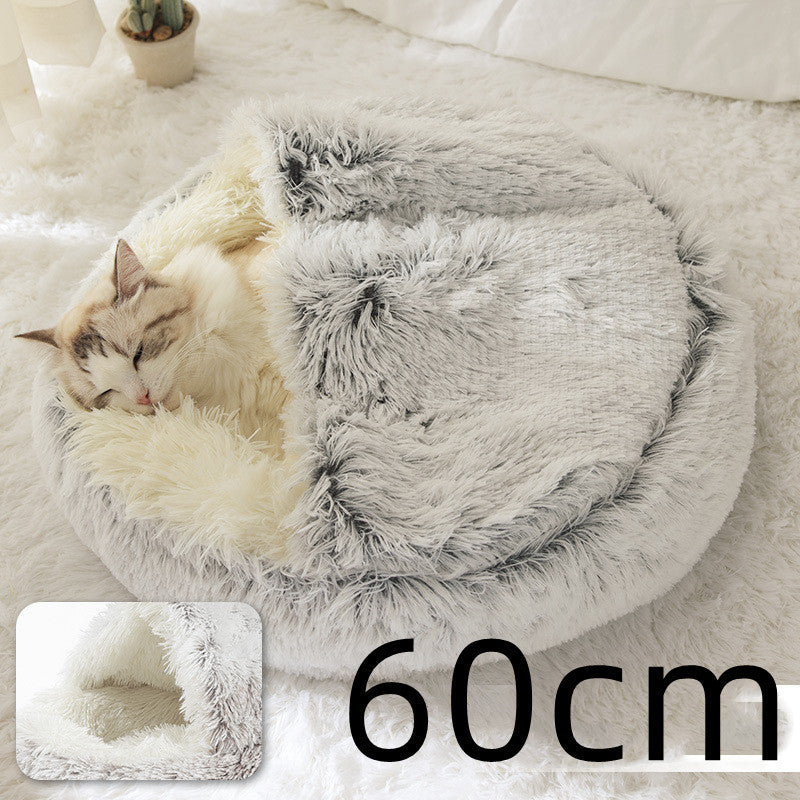 2 In 1 Long Plush Pets Bed