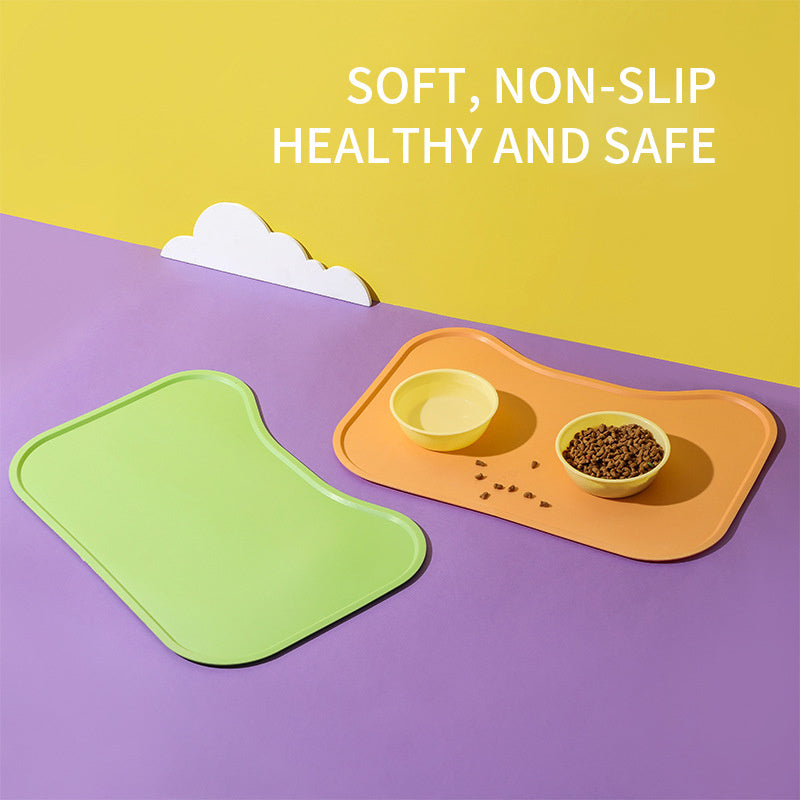 Pet Feeding Mat Silicone Bowl
