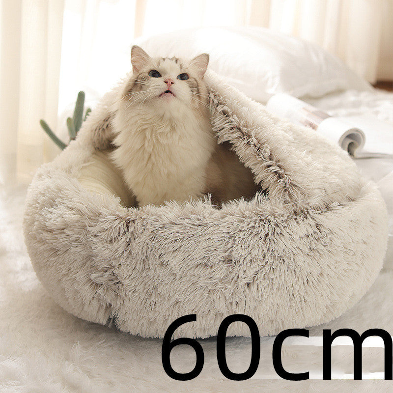 2 In 1 Long Plush Pets Bed