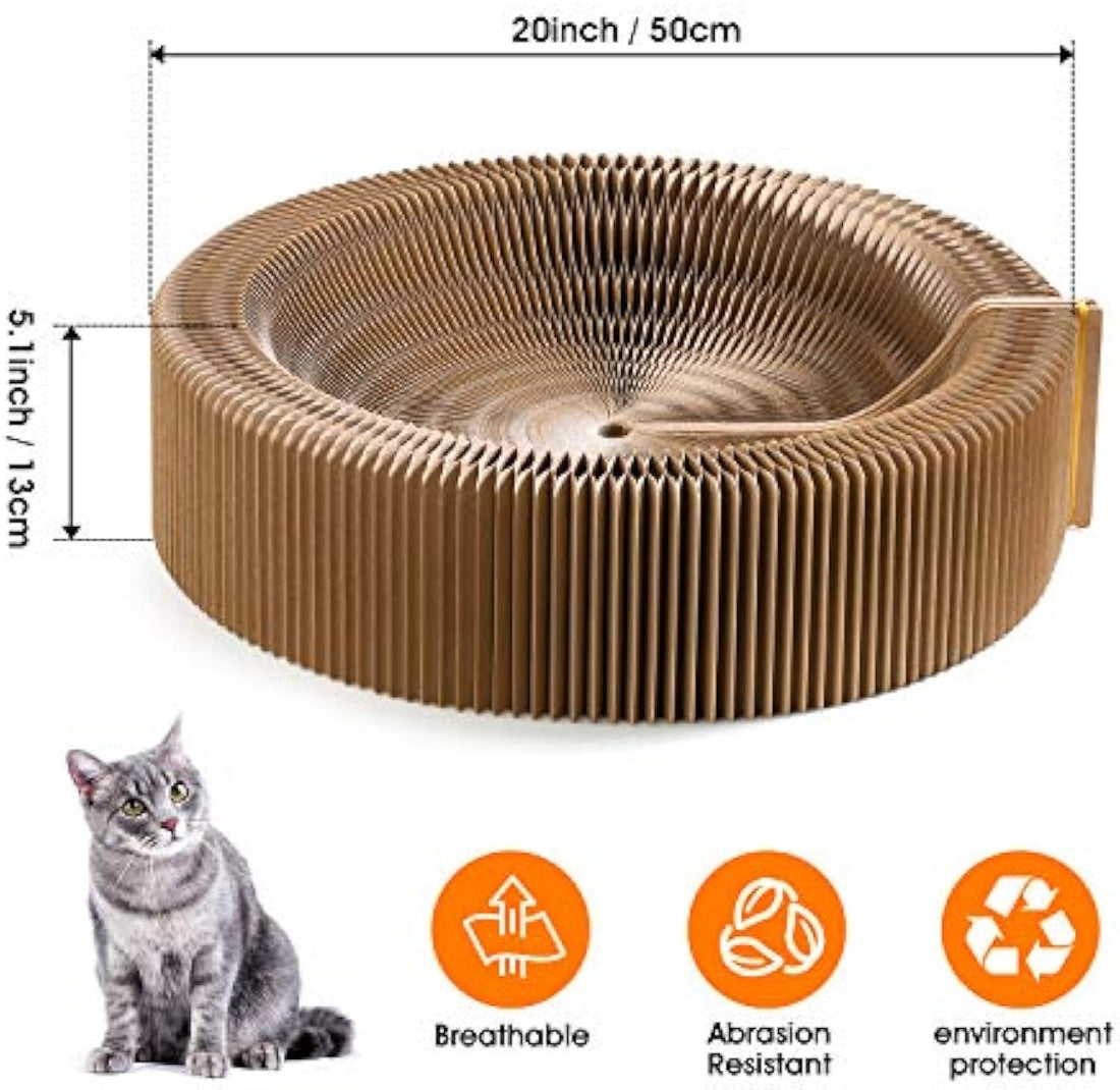 Collapsible Cat Scratcher Lounge Bed