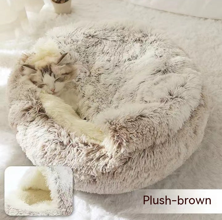 2 In 1 Long Plush Pets Bed