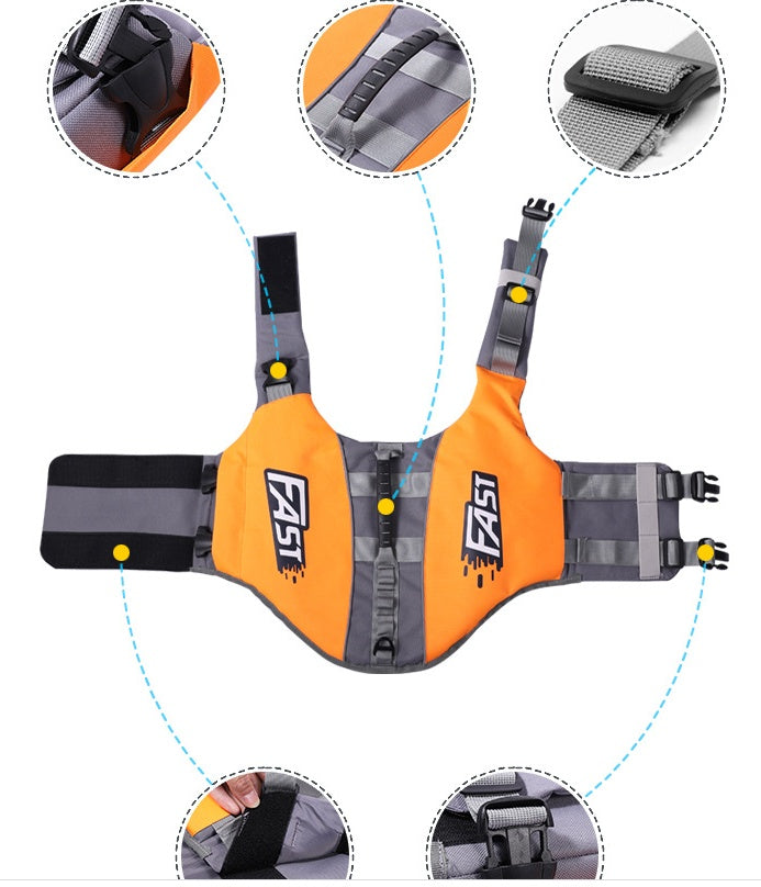 Reflective Printed Pet Dog Life Jacket