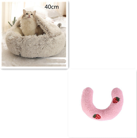 2 In 1 Long Plush Pets Bed